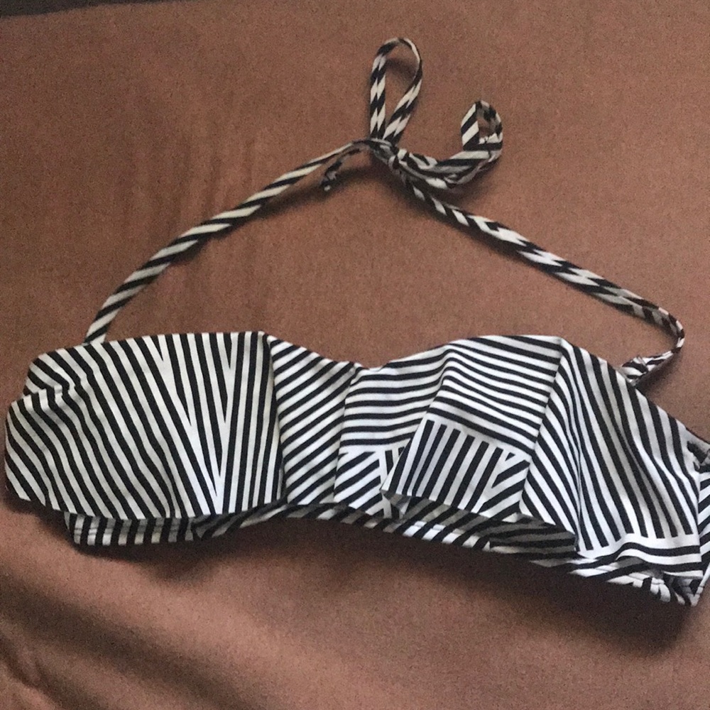 Striped Bathing Suit Top